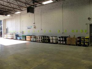 Wide angle view of the roomy warehouse!
